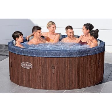 Надувной джакузи Bestway 6001W Toronto AirJet LAY-Z-SPA с пенопластовыми панелями и приложением управления, на 7 человек &Oslash; 190 x 70 см| , Bestway