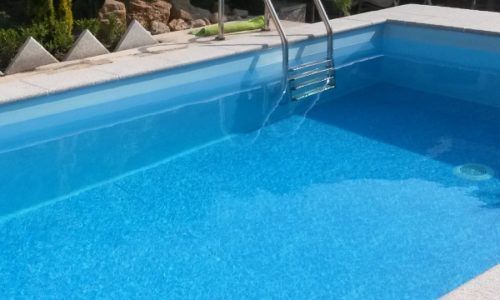 Плівка ПВХ SUPRA мозаїка синя / Mosaic blue 165 cm, колір 1123/01, Elbtal Plastic