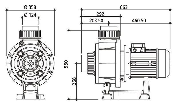 Насос FLOODER JET 350, 70 м3/г 380В, 6А, 2.29кВт, без префільтру, 2850 об/хв PG-0111FLJ35