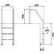 Сходи для басейну Flexinox Standard Nero (3 сходинки) Black, AISI-316L