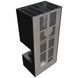 Камин Kratki FLOKI BOX правый 8 kW &Oslash; 160 в корпусе с керамогранита NERO ASSOLUTO