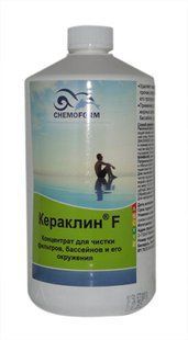 Keraclin F (рідкий) 1л, кислотний високоефективний очисник для закритих басейнів, Chemoform