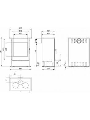 Стальная печь Defro Home DELLA
