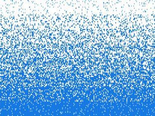 Стеклянная мозаика DEGRADADO AZUL-2 (2.5 x 2.5 см) на бумаге