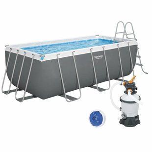 Каркасный бассейн Bestway 56457 (412х201х122 см) с песочным фильтром и лестницей