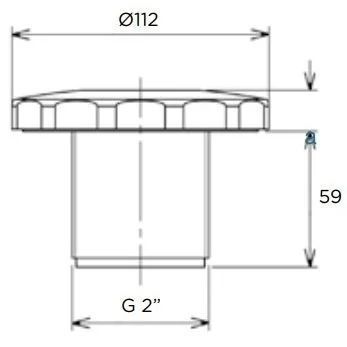 Форсунка стінова Flexinox 87198022 (4.5 м?/год) під бетон, 2"