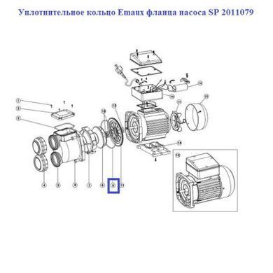 Ущільнювальне кільце Emaux фланця насоса SP 2011079