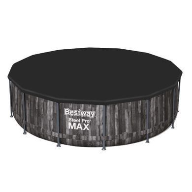Каркасный бассейн Bestway Wood Style 5614Z (427х107 см) с картриджным фильтром, тентом и лестницей