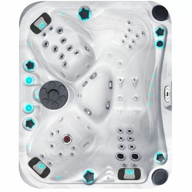Гідромасажний басейн Passion Spas Happy (213х175х83 см), Сріблясто-білий