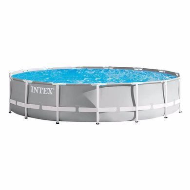 Басейн каркасний INTEX, 457Х107 СМ (ФІЛЬТР-НАСОС, СХОДИ, ТЕНТ)