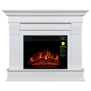 Електрокамін з порталом кутовий ARTIFLAME ALBION CORNER AF23 білий б'янко