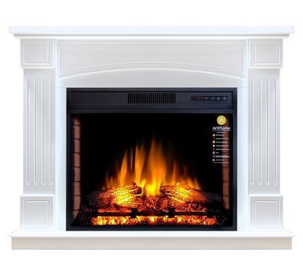 Камінокомплект ArtiFlame BOSTON AF28S БІЛИЙ Б'ЯНКО (ЗІ ЗВУКОМ)