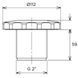 Форсунка стінова Flexinox 87198022 (4.5 м?/год) під бетон, 2"