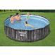Каркасный бассейн Bestway Wood Style 5614Z (427х107 см) с картриджным фильтром, тентом и лестницей