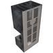 Камин Kratki FLOKI BOX правый 8 kW &Oslash; 160 в корпусе с керамогранита OSSIDO NERO