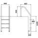Сходи для басейну Flexinox Standard Nero (5 сходинок) Black, AISI-316L