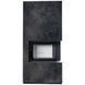 Камин Kratki FLOKI BOX правый 8 kW &Oslash; 160 в корпусе с керамогранита OSSIDO NERO