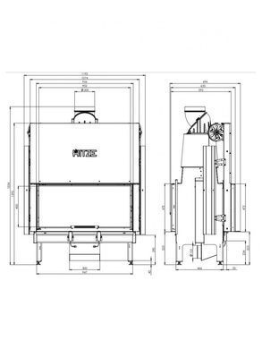Каминная топка Hitze ARDENTE DUO ARD90X41.DGS
