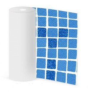 Пленка ПВХ противоскользящая STG 200, ширина 1,65 м, Antislip ELBEblue line_Mosaic blue 2000790