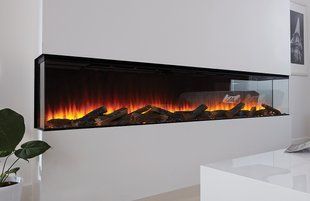 Электрокамин трехсторонний British Fires NEW FOREST 2400 с обогревом