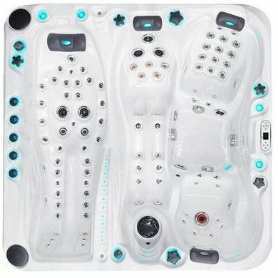 Гідромасажний басейн Passion Spas Euphoria Mighty Wave (230x230x91 см), Сріблясто-білий