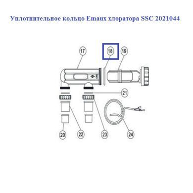 Уплотнительное кольцо Emaux хлоратора SSC 2021044