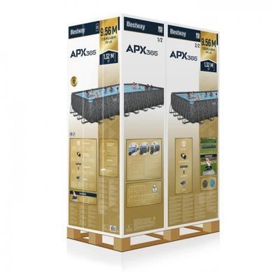 Каркасный бассейн Bestway 561KJ APX365 Winterproof полный комплект с системой песчаных фильтров 956 x 488 x 132 см| , Bestway