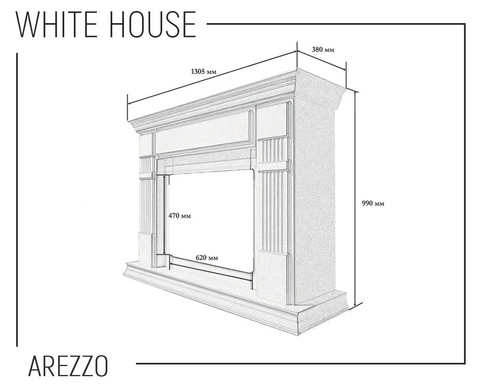 Електрокамін White House Korato