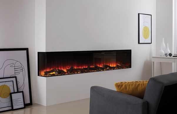 Електрокамін тристоронній British Fires NEW FOREST 2400 із обігрівом