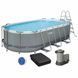Каркасный бассейн Bestway 56710 (549х274х122 см) с картриджным фильтром, лестницей и защитным тентом