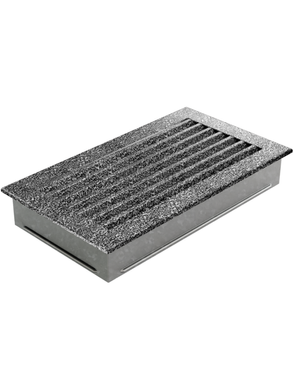 Вентиляційна решітка Kratki 17x30 см FRESH чорно-срінба