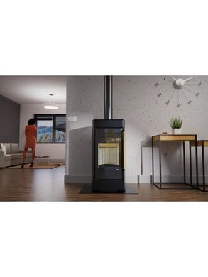 Стальная печь Defro Home HYDROFIRE Черная