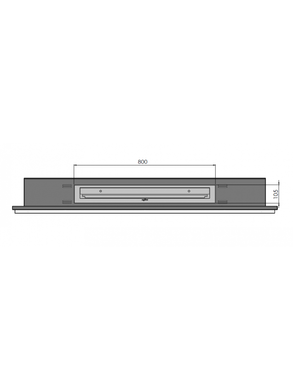 Біокамін Simple Fire FRAME 1500 Inox зі склом
