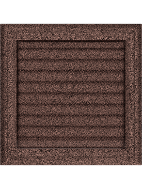 Вентиляционная решетка Kratki 22x22 см OSKAR медная крашеная с жалюзи
