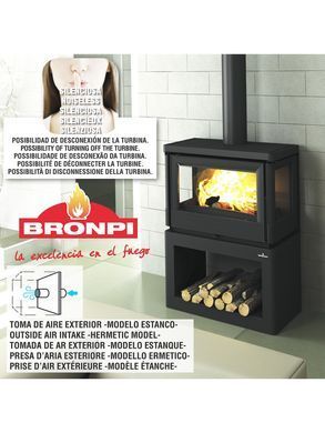 Стальная печь Bronpi VERSALLES