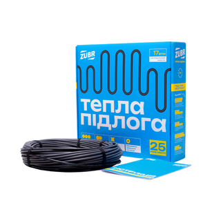 Двухжильный нагревательный кабель ZUBR DC Cable 17 / 565