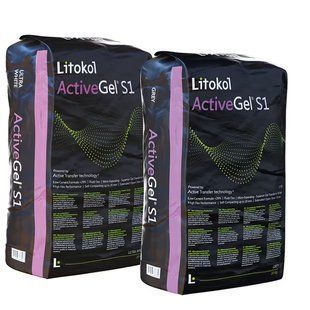 Клей для плитки Litokol K50 20 кг Active Gel S1 Сірий ACTGS1G0020