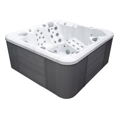 Гідромасажний басейн IQUE Dreamline-II 2200-II-DD-BPM (WiFi+MICROSILK) (220х220х96 см), Brushedwalnut