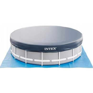 Каркасний басейн Intex 26756 Premium (610х132 см) з картриджним фільтром, драбиною, підкладкою і тентом