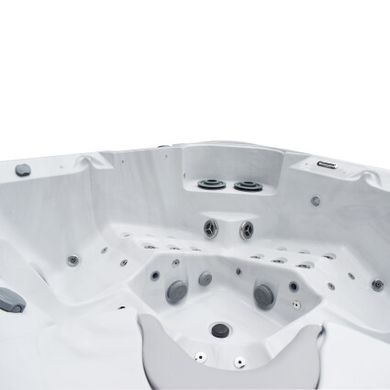 Гідромасажний басейн IQUE Dreamline-II 2200-II-DD-BPM (WiFi+MICROSILK) (220х220х96 см), Brushedwalnut