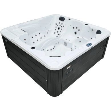 Гідромасажний басейн Aquajoy Borneo (230х230х96 см), Сріблясто-білий мармур