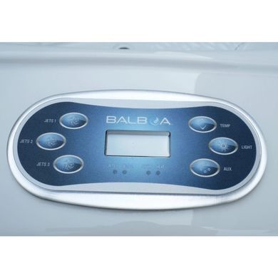 Гідромасажний басейн Aquajoy Borneo (230х230х96 см), Сріблясто-білий мармур