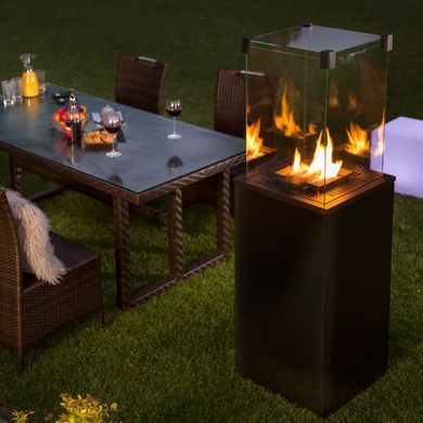 Газовий обігрівач Kratki PATIO скло/чорний ( кВт)