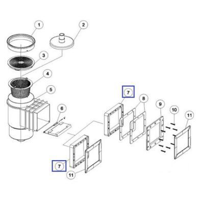 Фланец скиммера Emaux EM0010 Standard 01051047