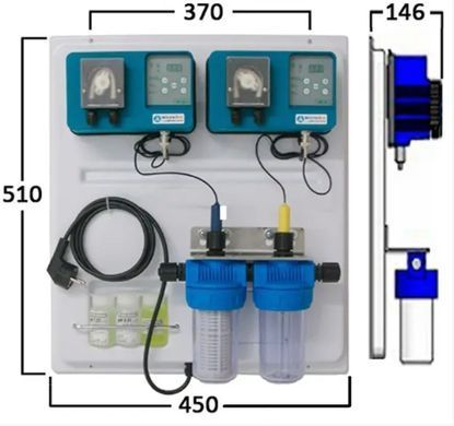Станция дозирования Microdos Pool Family 2 (pH 4 &ndash; Rx 4 л/ч)