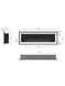 Біокамін Simple Fire FRAME 1500 Inox зі склом