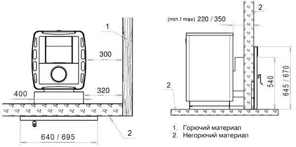 Дровяная печь для бани и сауны KASTOR КARHU 22 T