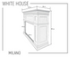 Электрокамин White House Milano