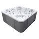 Гідромасажний басейн IQUE Dreamline-II 2200-II-DD-BPM (WiFi+MICROSILK) (220х220х96 см), Brushedwalnut