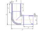 Коліно 90&deg; ПЕ (ПЕ-100) Global Engineering під зварювання (SDR 17 110)